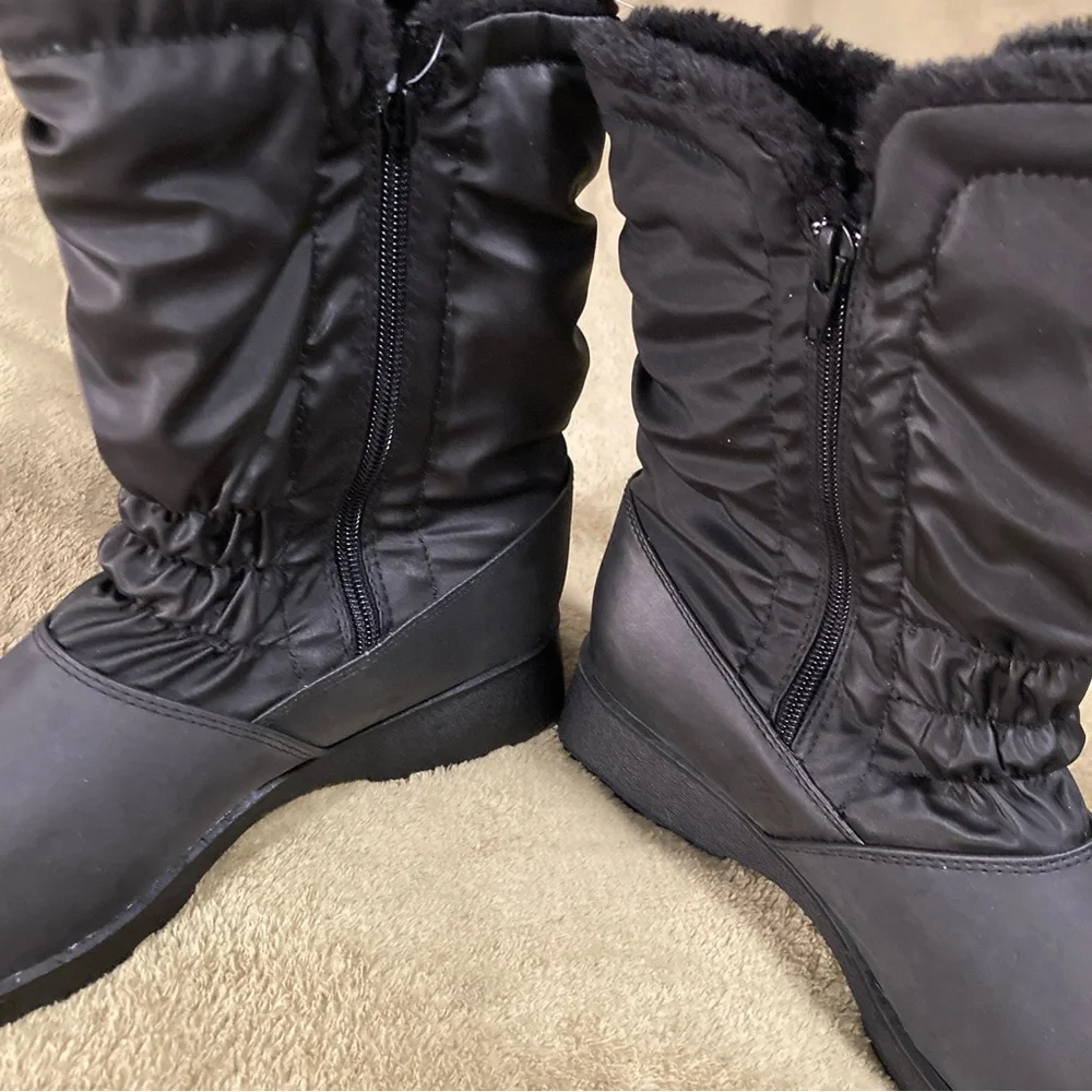 NIB Vintage Judith Sport Joanne Waterproof Boots Faux Fur Size 9M